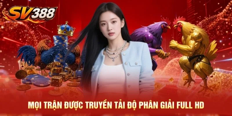 Mọi trận được truyền tải độ phân giải full HD
