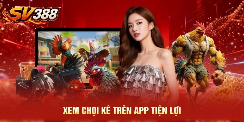Xem chọi kê trên app tiện lợi